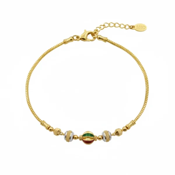 Women's Rose Gold Butterfly Motif Silver Bracelet