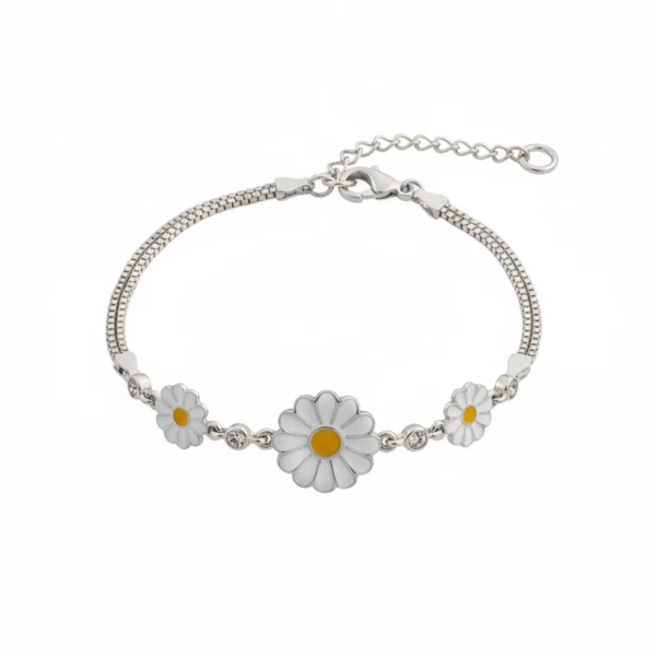 Women's Geometric Triangle Rose Gold Bracelet