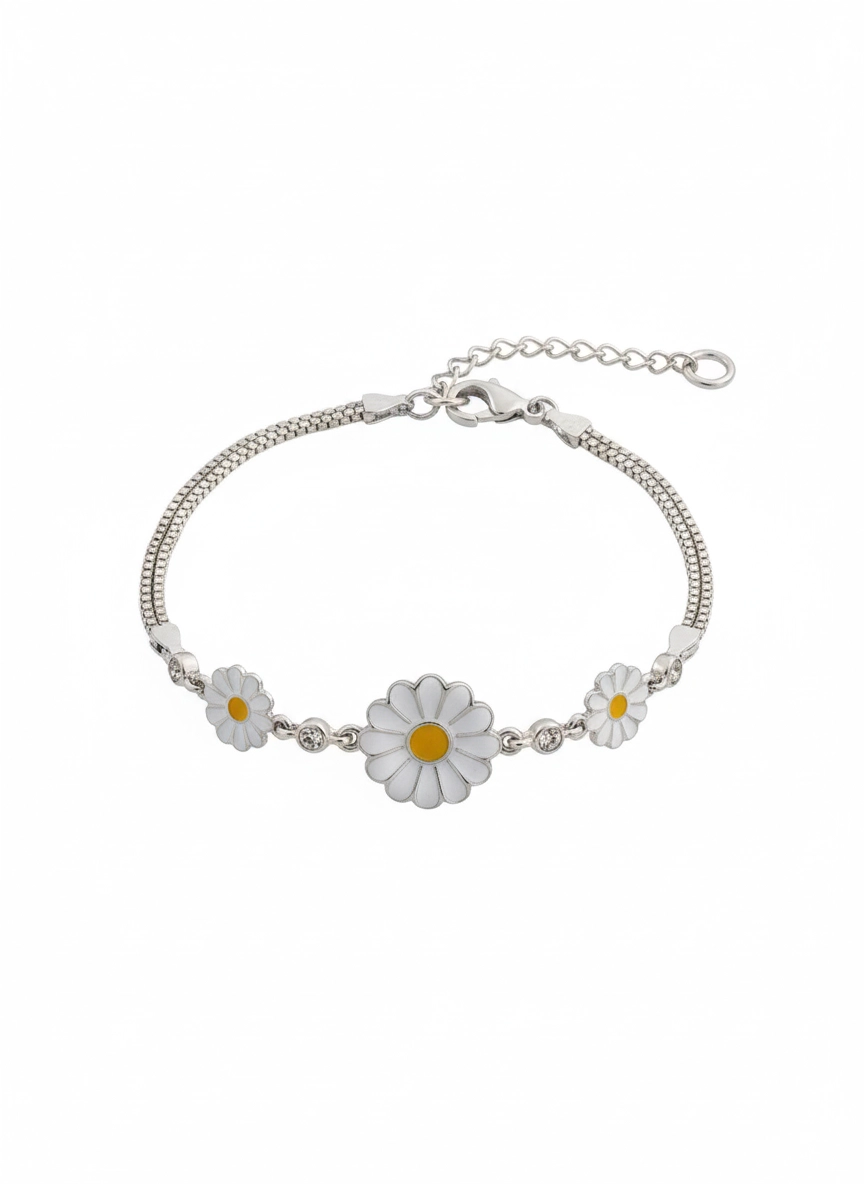 Women's Geometric Triangle Rose Gold Bracelet