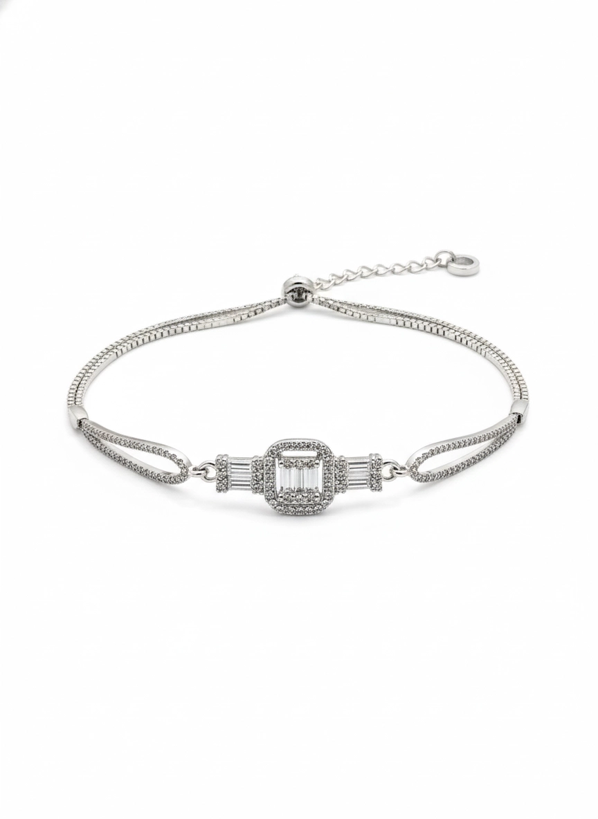 Women's Filigree Butterfly Blue Silicone Bracelet